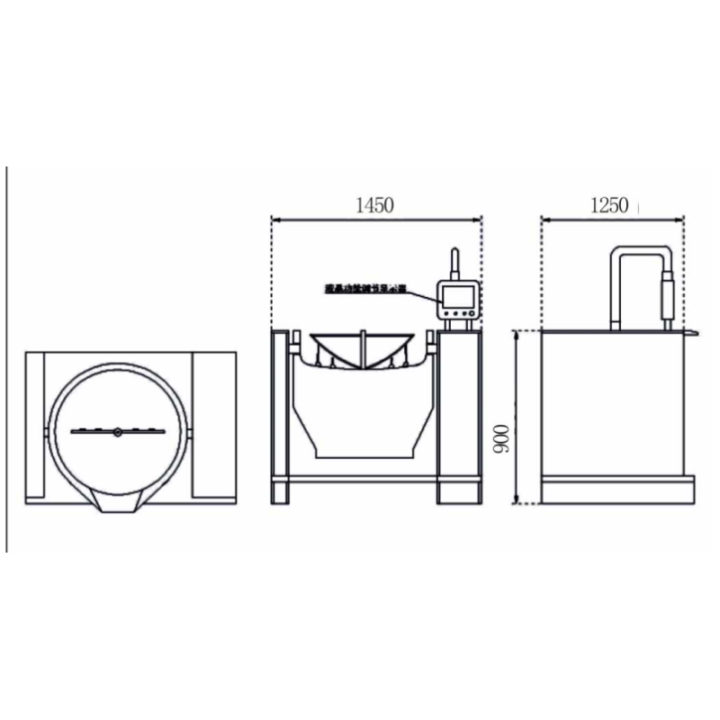 Electromagnetic large boiling oven